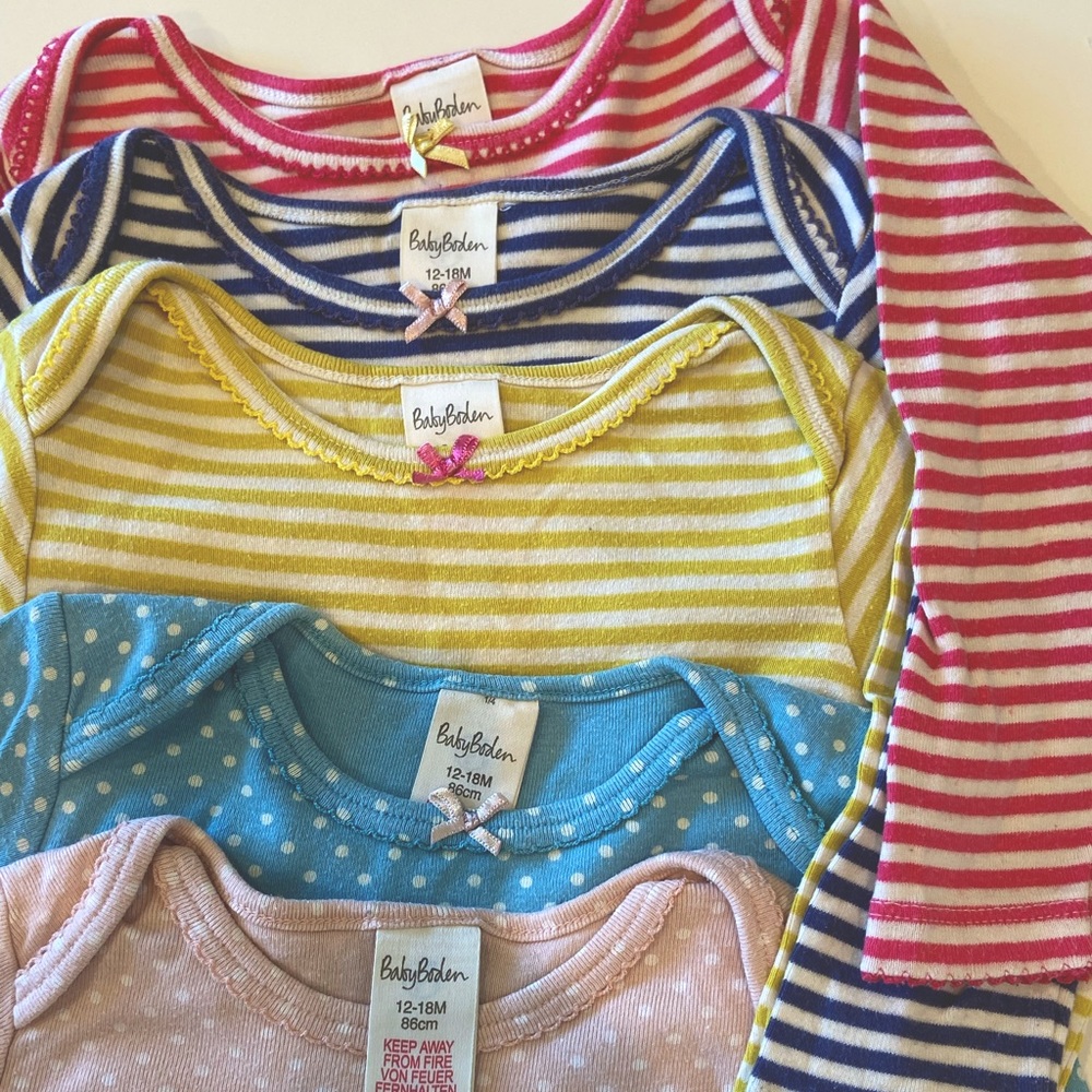 Mini Boden - bodies 5 pack (12-18 months )